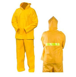 Traje impermeable de 2 piezas chaleco/pantalón en PVC